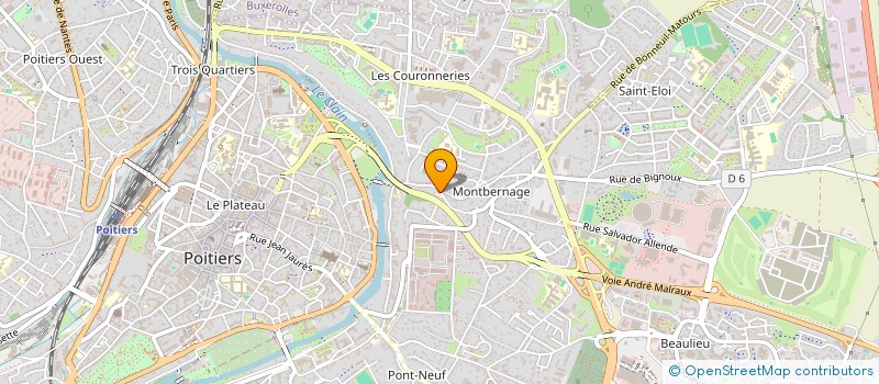 localisation de l'entreprise MONSIEUR THEOPHANE DE ROECK  POITIERS