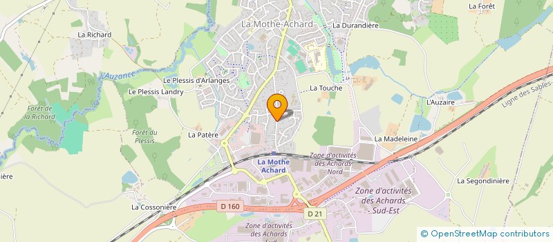 localisation de l'entreprise MONSIEUR THEOPHANE MORNET à LES ACHARDS