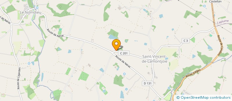 localisation de l'entreprise MONSIEUR THEOPHANE RODARY à SAINT-VINCENT-DE-LAMONTJOIE