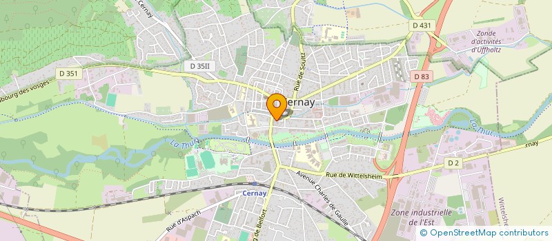 localisation de l'entreprise MONSIEUR THEOPHILE AHOSSI  CERNAY