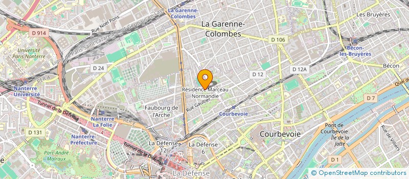 localisation de l'entreprise MONSIEUR THEOPHILE BIGOT à COURBEVOIE