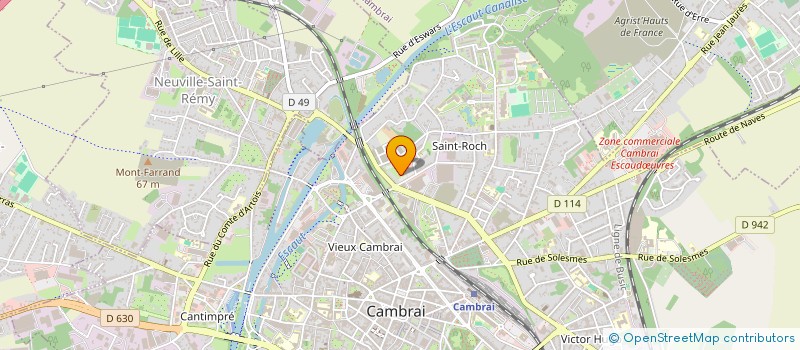 localisation de l'entreprise MONSIEUR THEOPHILE BISI à CAMBRAI