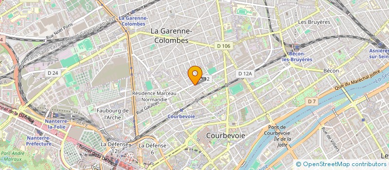 localisation de l'entreprise MONSIEUR THEOPHILE DELMAS  COURBEVOIE