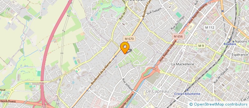 localisation de l'entreprise MONSIEUR THEOPHILE DESCAMPS  MOUVAUX