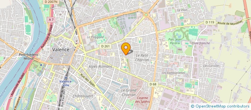 localisation de l'entreprise MONSIEUR THEOPHILE DUBOIS  VALENCE