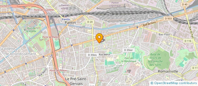 localisation de l'entreprise MONSIEUR THEOPHILE FAUCHERRE à PANTIN