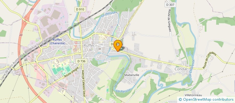 localisation de l'entreprise MONSIEUR THEOPHILE GAGNERE  RUFFEC