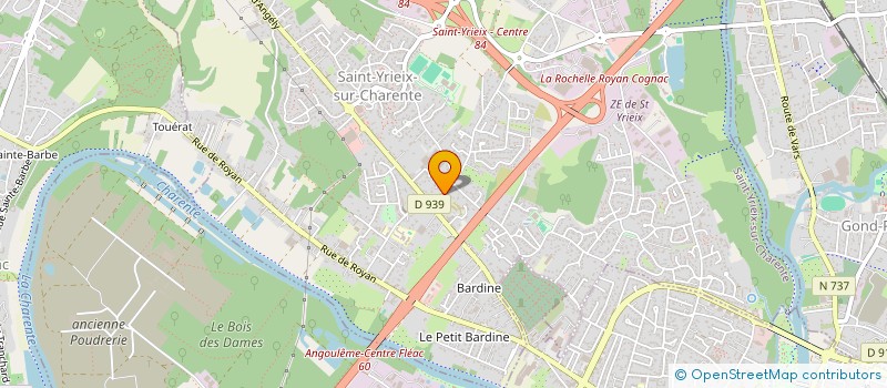 localisation de l'entreprise MONSIEUR THEOPHILE GIBAUD  SAINT-YRIEIX-SUR-CHARENTE