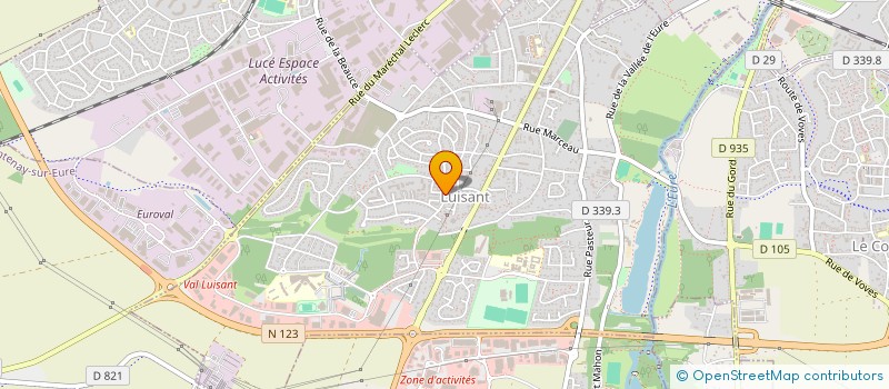 localisation de l'entreprise MONSIEUR THEOPHILE GOMIS à LUISANT