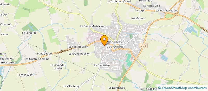 localisation de l'entreprise MONSIEUR THEOPHILE HAUGUEL  SAINT-MELOIR-DES-ONDES