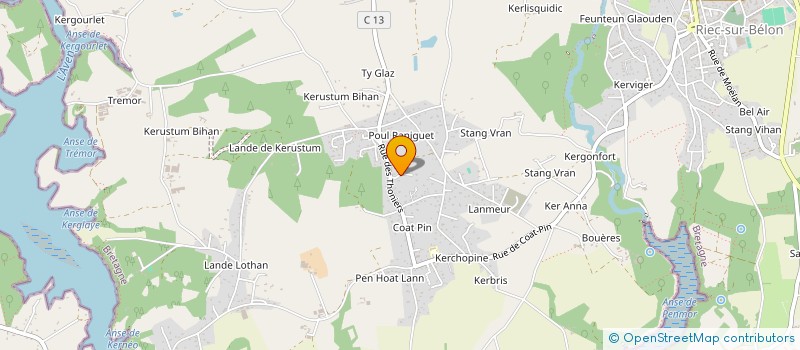 localisation de l'entreprise MONSIEUR THEOPHILE MALICE  RIEC-SUR-BELON