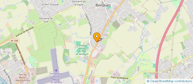 localisation de l'entreprise MONSIEUR THEOPHILE MERLIN  BONDUES