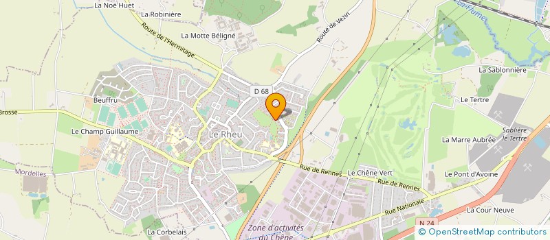 localisation de l'entreprise MONSIEUR THEOPHILE OULAHI  LE RHEU