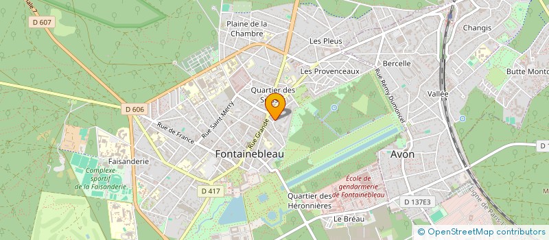 localisation de l'entreprise MONSIEUR THEOPHILE PETEAUX  FONTAINEBLEAU