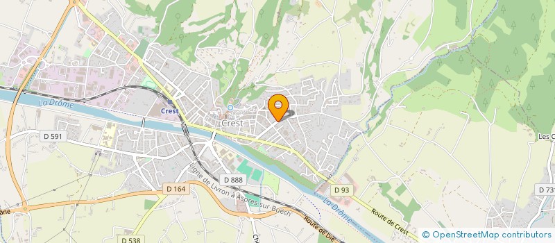 localisation de l'entreprise MONSIEUR THEOPHILE PICARD  CREST