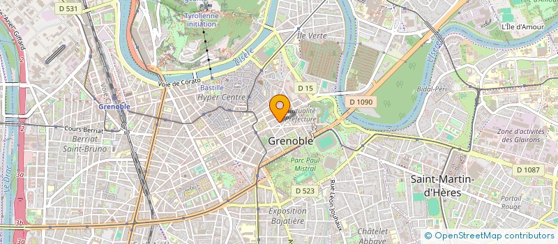 localisation de l'entreprise MONSIEUR THEOPHILE POURADIER DUTEIL  GRENOBLE