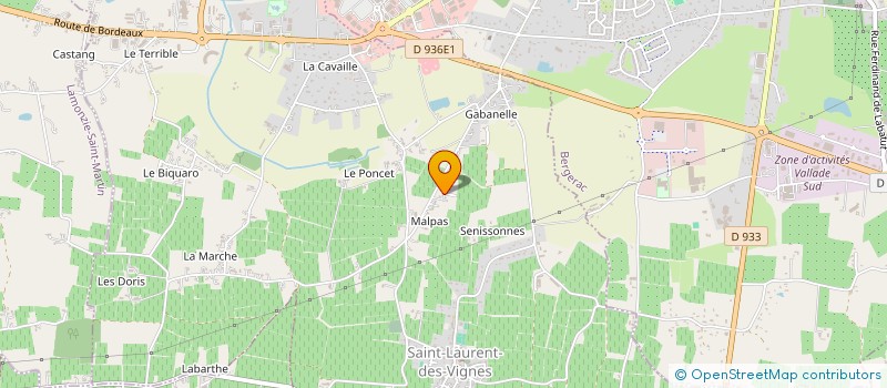 localisation de l'entreprise MONSIEUR THEOPHILE REINHARD  SAINT-LAURENT-DES-VIGNES