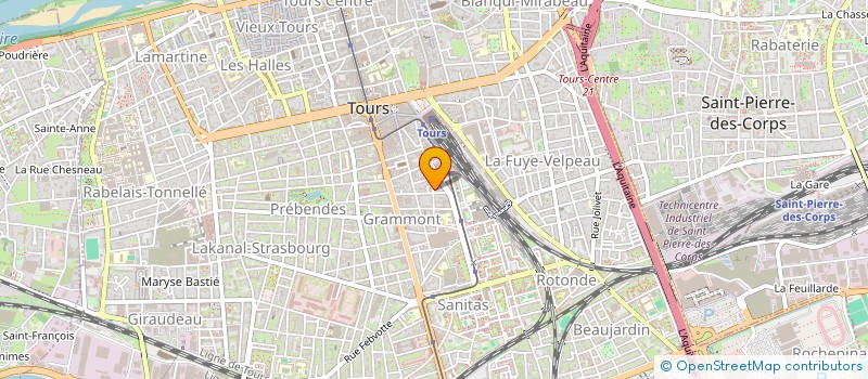 localisation de l'entreprise MONSIEUR THEOPHILE TOSONI  TOURS