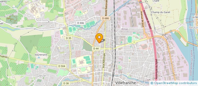 localisation de l'entreprise MONSIEUR THEOPHILE TOUSSAINT  VILLEFRANCHE-SUR-SAONE