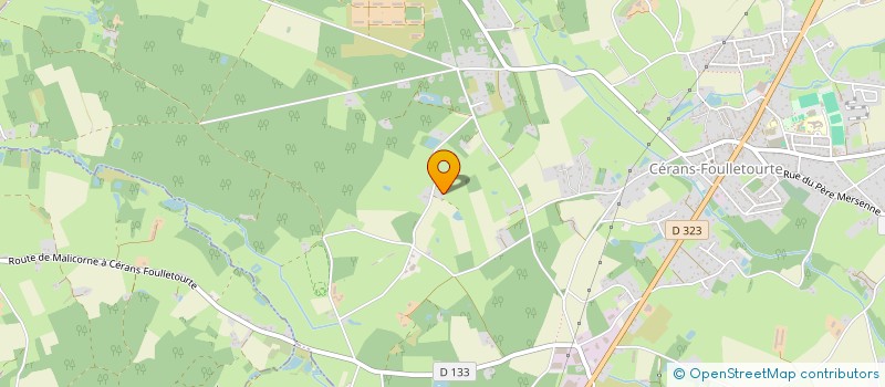 localisation de l'entreprise MONSIEUR THEOTIME BRUNET  CERANS-FOULLETOURTE