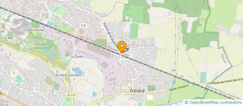 localisation de l'entreprise MONSIEUR THEOTIME CLAIRAND  TRELAZE