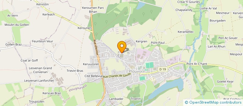 localisation de l'entreprise MONSIEUR THEOTIME DEROFF  PLOUVORN