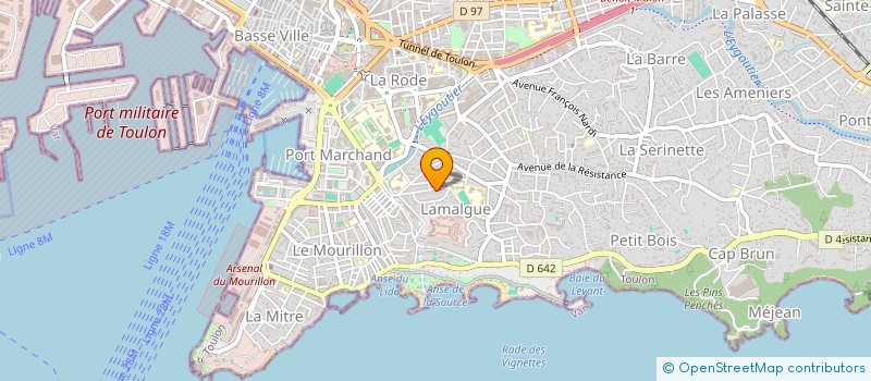 localisation de l'entreprise MONSIEUR THEOTIME FERRERI  TOULON