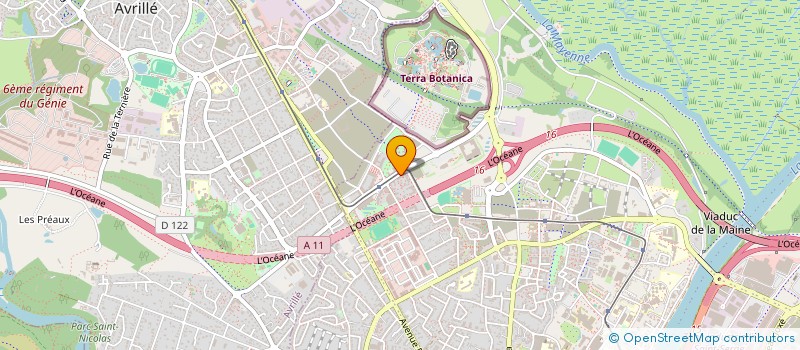 localisation de l'entreprise MONSIEUR THEOTIME GARNIER à ANGERS