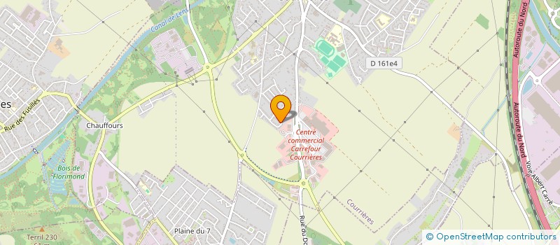 localisation de l'entreprise MONSIEUR THEOTIME PETIT  COURRIERES