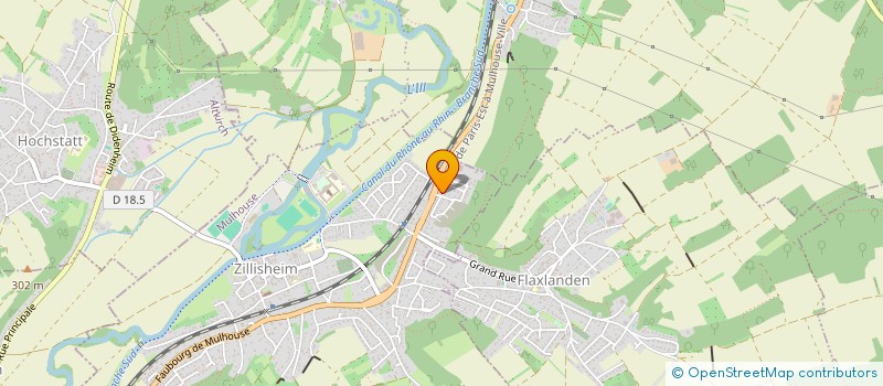 localisation de l'entreprise MONSIEUR THEOTIME RITZENTHALER à ZILLISHEIM