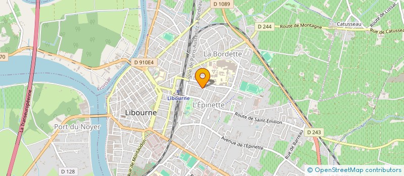 localisation de l'entreprise MONSIEUR THEOTIME SERGEANT  LIBOURNE