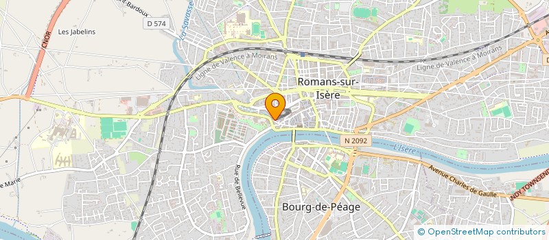 localisation de l'entreprise MONSIEUR THERENCE GUENAEL BESSIMA  ROMANS-SUR-ISERE