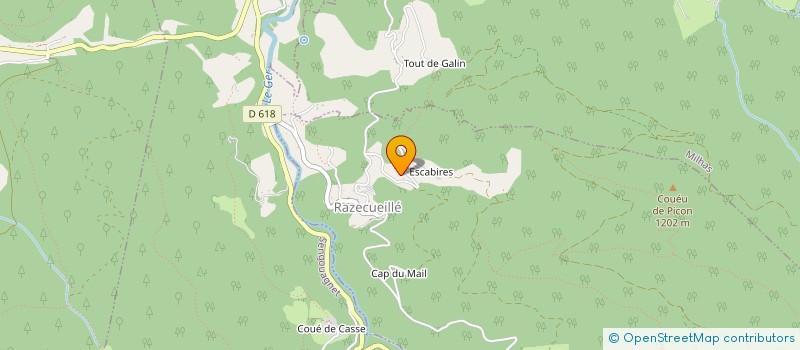 localisation de l'entreprise MONSIEUR THERRY CAZEDEBAT  RAZECUEILLE