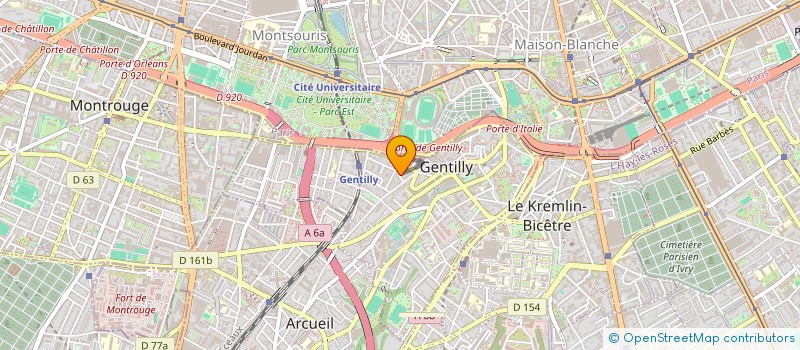 localisation de l'entreprise MONSIEUR THERRY DUPRE à GENTILLY