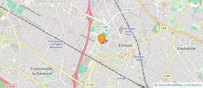 localisation de l'entreprise MONSIEUR THERRY DURON  ERMONT