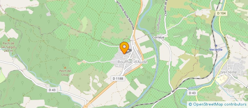 localisation de l'entreprise MONSIEUR THERRY OURLIAC  ROUFFIAC-D'AUDE