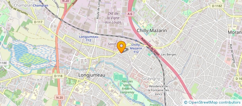 localisation de l'entreprise MONSIEUR THIAGO ORTOLAN ABREU à CHILLY-MAZARIN