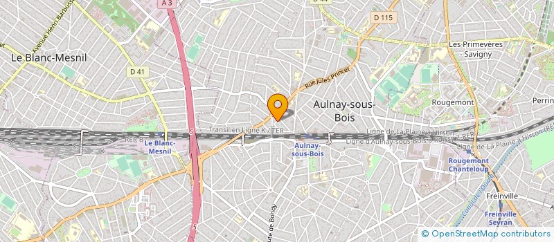 localisation de l'entreprise MONSIEUR THIAGO RODRIGUES REINALDO à AULNAY-SOUS-BOIS