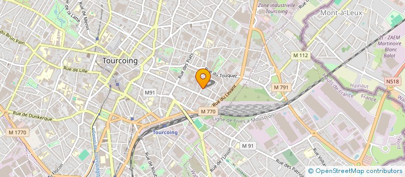 localisation de l'entreprise MONSIEUR THIALY GALY CAMARA  TOURCOING