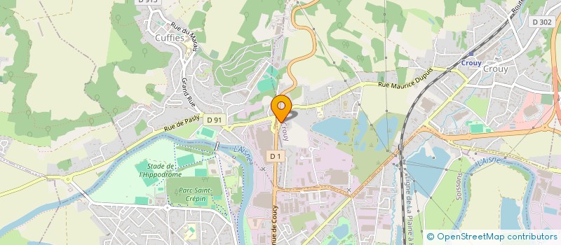 localisation de l'entreprise MONSIEUR THIAMA NSAPUTA  CROUY