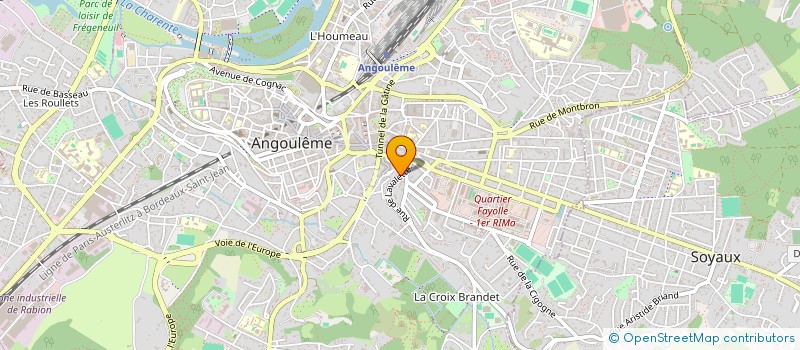 localisation de l'entreprise MONSIEUR THIBALD PELLETIER à ANGOULEME