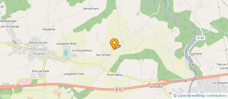 localisation de l'entreprise MONSIEUR THIBAU LASBLEI  PLOUNEVEZ-MOEDEC