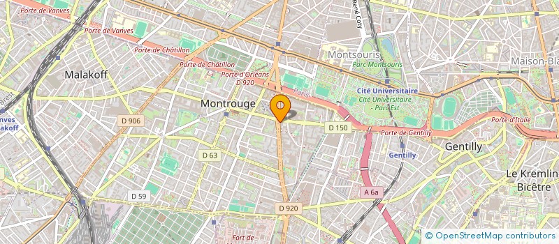 localisation de l'entreprise MONSIEUR THIBAUD ABHAY  MONTROUGE