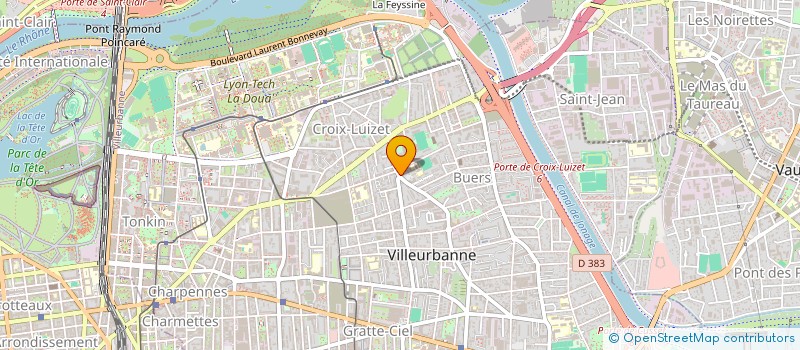 localisation de l'entreprise MONSIEUR THIBAUD ALONSO--RUET  VILLEURBANNE