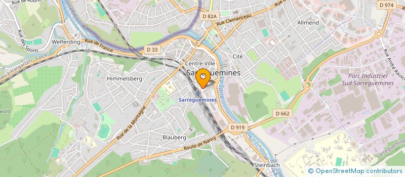 localisation de l'entreprise MONSIEUR THIBAUD BECKRICH  SARREGUEMINES