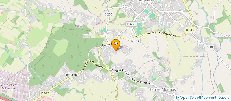 localisation de l'entreprise MONSIEUR THIBAUD BIGEX  MORLAAS