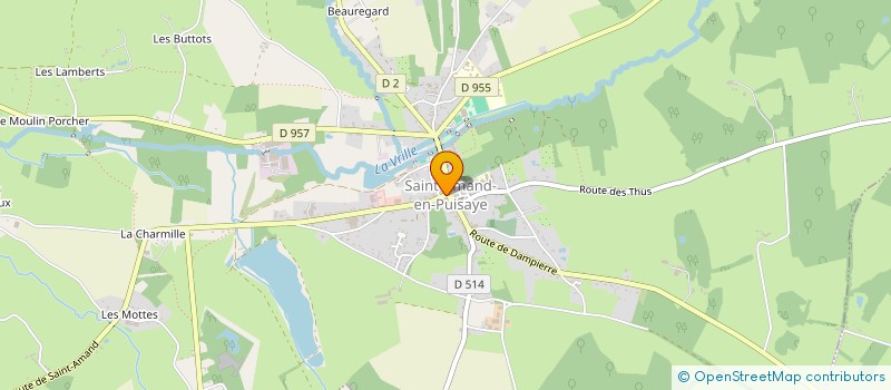 localisation de l'entreprise MONSIEUR THIBAUD BIZOT  SAINT-AMAND-EN-PUISAYE