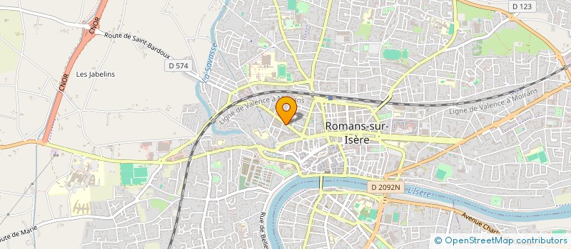localisation de l'entreprise MONSIEUR THIBAUD BRUNEL  ROMANS-SUR-ISERE