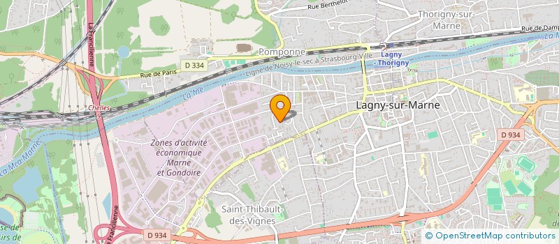 localisation de l'entreprise MONSIEUR THIBAUD BRUNET  LAGNY-SUR-MARNE