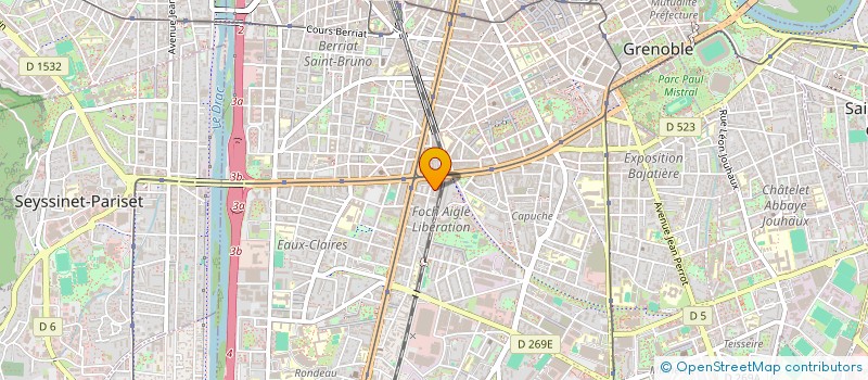 localisation de l'entreprise MONSIEUR THIBAUD BUCHS  GRENOBLE